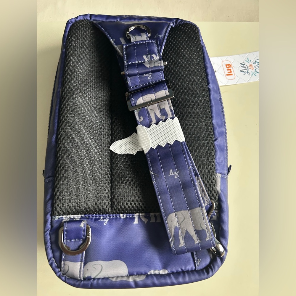 LUG TAILBACK SLING BAG ELEPHANT PURPLE NWT - Picture 9 of 9